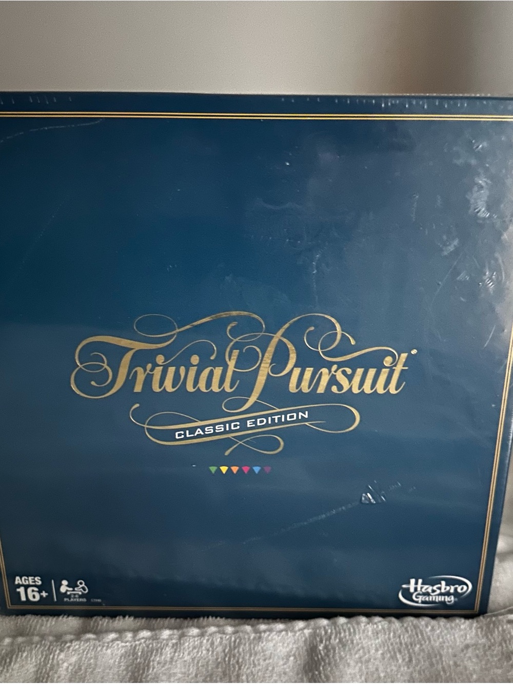 Hasbro Trivial Pursuit Classic Edition - Navy Blue & Gold Box